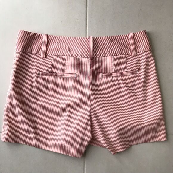 Ann Taylor Factory Shorts Mid Rise Signature Striped Seersucker - Picture 6 of 7